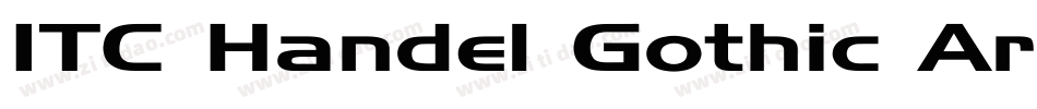 ITC Handel Gothic Ar字体转换